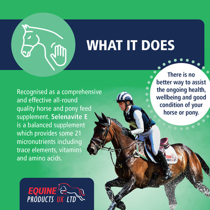 Equine Products UK Selenavite E Powder - The Ultimate Feed Balancer