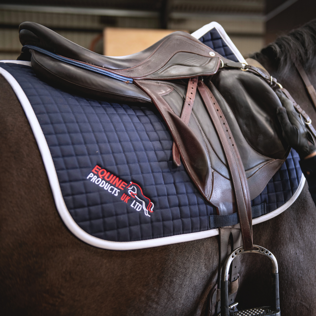 Equine Products UK Navy Branded Saddle Pad