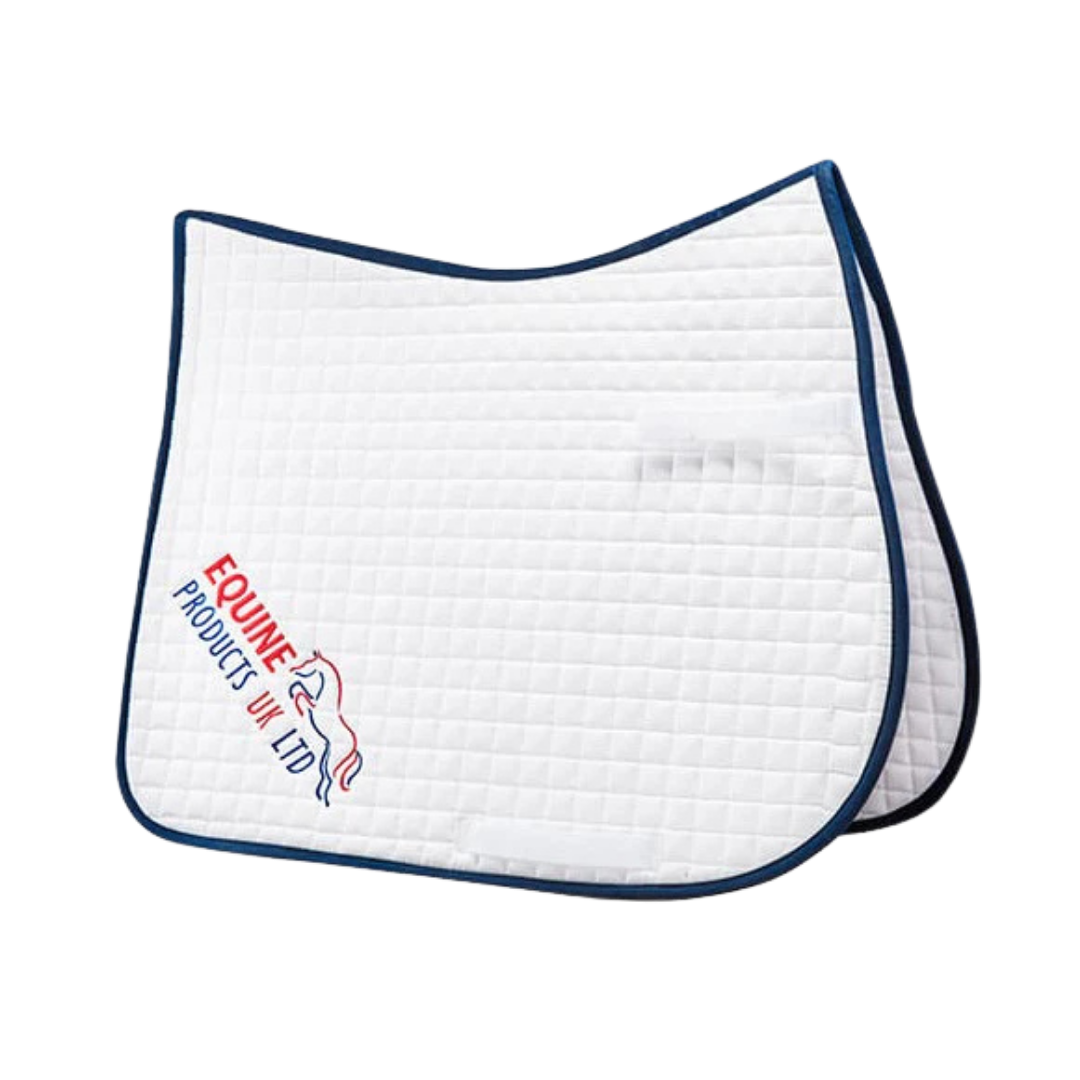 Equine Products UK White Branded Saddle Pad