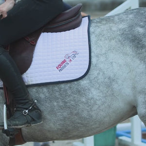 Equine Products UK White Branded Saddle Pad